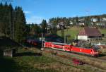 146 239-9 und 113-6 mit dem IRE 5191 (Karlsruhe Hbf-Kreuzlingen) bei St.Georgen 14.11.10