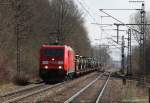 185 291-2 mit dem M 62882 (Immendingen-Offenburg) bei der Durchfahrt Donaueschingen 29.3.11