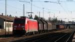 185 394-4 mit dem EK 55834 (Villingen (Schwarzw)-Offenburg Gbf) in Villingen 29.2.12