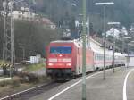 Am 10.12.06 zog BR101 099-0 den IC 2370 nach hamburg aus dem Bahnhof Hornberg (KBS720)
