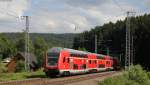 IRE 5318 (Konstanz-Karlsruhe Hbf) mit Schublok 146 235-7  600 Jahre Konzil  bei St.Georgen 15.7.14