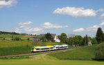 VT 514 und VT 504 als SWE87384 (Freudenstadt Hbf-Bad Griesbach) bei Loßburg 26.5.16