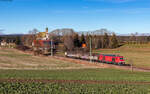 249 028 mit dem EZK 55302 (Neustadt(Schwarzw) - Villingen(Schwarzw)) bei Löffingen 16.12.24