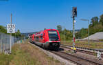 641 014 und 641 040 als RB 17245 (Basel Bad Bf - Lauchringen) im Bahnhof Lauchringen 28.8.24