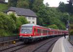 DB/Hochrheinbahn: RB 26682 anlsslich der Zugseinfahrt in Laufenburg/Baden am 31. Mai 2013.
Foto: Walter Ruetsch