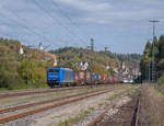 185 510 Railtraxx mit DGS 40041 (RT), Bierset-Awans - Basel SBB RB (- Milano Segrate), Sdl.Richtung Singen bei Horb am Neckar.(30.9.2017).