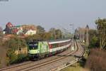 1016 020-0  100% grüner Bahnstrom  mit dem IC 189/RE 50189 (Stuttgart Hbf-Zürich HB/Singen(Htw)) bei Eutingen 21.10.18