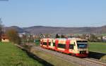 VT 244 und VT 245 als HzL88141 (Rottweil-Geisingen Leipferdingen) bei Weilheim 20.4.15