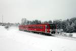 Winter auf der Alemannenbahn (Korrigiert, Danke an Olli) 2014 RE 22313 mit 611 532 bei Rottweil - Saline (30.12.2014) - Neu bearbeitet und hochgeladen