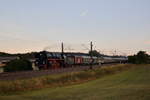 Am 26. August 2018 bespannt 01 519 der EFZ einen Sonderzug. Hier ist der Zug auf der Hochfläche der Schwäbischen Alb bei Westerstetten.