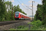 DBpbzfa mit Schublok 111 087-3 von DB Regio Baden-Württemberg als RE 4224 von Lindau Hbf nach Stuttgart Hbf fährt in Uhingen auf der Bahnstrecke Stuttgart–Ulm (Filstalbahn | KBS 750).