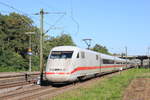 Am 18.09.2019 fährt 401 558 als ICE nach München durch Stuttgart-Obertürkheim. 