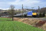 akiem 146 522-8 mit Kesslzug bei Uhingen 01.12.2021