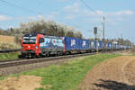 SBBC 193 467-8 mit GTS Containerzug bei Ebersbach/Fils 04.04.2020