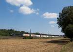 ES 64 U2-063 mit dem Mars-KLV Ri.Norden bei Ebersbach an der Fils am 22.8.2015.