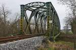 Vorher# - Die aus dem Jahr 1898 stammende genietete und 360 t schwere Argenbrcke bei Langenargen (08.12.2018)