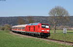 245 036 mit dem RE 22321 (Donaueschingen-Ulm Hbf) bei Nendingen 18.4.19