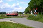 Freizeitverkehr auf der Schwäbischen Alb - die Radwandershuttle der SAB am 24. August 2014:

VS 14 und VT 5 verlassen als RB 167 nach Schelklingen Münsingen.