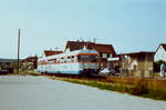 1983: Ein Esslinger der zweiten Serie, der VT 405, auf der Tälesbahn (WEG)