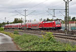 Nachschuss auf 147 006-1 von DB Regio Baden-Württemberg als RB 1???? von Stuttgart Hbf nach Osterburken, die in Tamm auf der Bahnstrecke Stuttgart–Würzburg (Frankenbahn | KBS 780)
