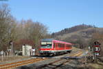 628 551-3 als RE 23570 (Crailsheim-Heilbronn Hbf) bei Michelbach 27.2.19