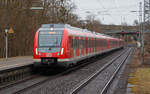 430 023 der S-Bahn Stuttgart als S3 nach Vaihingen.
Neustadt Hohenacker - 26.02.2025