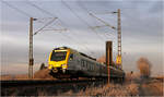 Die Morgensonne bricht durch die Wolken - 

... und lässt das Gesicht Averio-Flirt 3-Triebzuges erstrahlen, der als MEX nach Crailsheim auf der Remsbahn bei Weinstadt-Endersbach unterwegs ist.

Leider verschmutzt sich bei den Flirt-Triebzügen der Bereich hinter den vorderen Drehgestellen doch sehr deutlich.

Auch hier wieder das Mastenpaar, 12,4 km entfernt vom Bahnhof Stuttgart-Bad Cannstatt.

22.01.2025 (M)