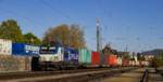 am 14.04.2020 fuhr 193 840 von boxx mit einem Containerzug bei Stuttgart-Münster vorbei.