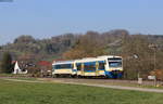 VT 441 und VS 426 als WEG 3147 (Rudersberg-Oberndorf-Schorndorf) bei Michelau 2.4.20