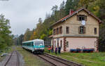 628 436/ 628 526  Anna  als RC 33918 (Freiburg Hbf - Zollhaus Blumberg) im ehemaligen Bahnhof Grimmelshofen 14.10.24