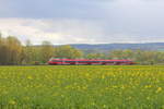 442  Markt Ebensfeld  DB Regio bei Hochstadt/ Marktzeuln am 16.04.2017.