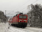 02. Februar 2010, RB 16853 von Naumburg verlässt Kronach in Richtung Lichtenfels