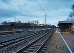 Blick auf den Bahnhof Hochstadt-Marktzeuln, am 22.3.2016.