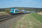 223 063 als ALX 84111 von Hof Hbf nach München Hbf bei Oberteich, 01.04.2017