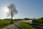 411 076  Coburg  als ICE (Dortmund Hbf - Wien Hbf) bei Postbauer-Heng, 20.04.2020