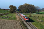 Im Herbst 2022 war die Ulmer 218 409 längerfristig an die Südostbayernbahn verliehen worden.