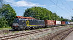 D-DISPO 91 80 6193 642 befördert am 15.07.2024 einen KLV-Zug durch den Bahnhof Aßling in Richtung München.