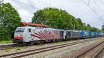 In Aßling konnte am wolkenverhangenen 13.07.2024 die 91 80 6189 901 mit einem KLV-Zug beobachtet werden.