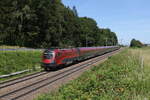 1116 207 auf dem Weg nach München am 18. Juni 2024 bei Hufschlag.