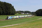 4010 019 aus Wien kommend am 15. August 2024 bei Axdorf im Chiemgau.