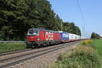 1293 013 mit einem  Ekol-KLV  aus Salzburg kommend am 4. September 2024 bei Hufschlag (Traunstein).