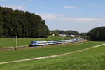 430 007 und 430 001 waren am 18. September 2024 bei Axdorf in Richtung München unterwegs.