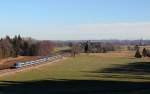 Meridian auf dem Weg nach München am 28.12.13 bei Übersee