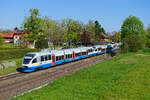 Aus dem Archiv: Von 2013 bis 2020 standen auch einige Talent-Triebwagen bei der Bayerischen Oberlandbahn im Einsatz.