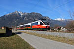 ÖBB 4024 090-4 verlässt Garmisch-Partenkirchen zur Fahrt nach Innsbruck Hbf. (05.02.2024)