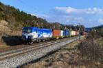 Der Containerzug DGS 42944 von Enns nach Weddewarder Tief wurde am 04.