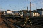 ET23006 fhrt als ABR99617 (RE16  RUHR-SIEG-EXPRESS ) in Werdohl ein. (18.12.07)