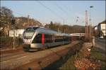 ET22002 verlsst als ABR99732 (RB91 „Ruhr-Sieg-Bahn“), von Hagen Hauptbahnhof nach Siegen, den Bahnhof Werdohl Richtung Plettenberg.