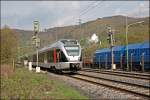 Neuer Fotopunkt III: ET22007 und ein Schwestertriebzug erreichen als ABR99735, (RB91  Ruhr-Sieg-Bahn ) das Stadtgebiet von Hohenlimburg. (25.04.2008)