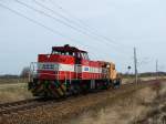 AKN V2.022 holte am 31.03.08 312 055 aus Mukran und verbrachte diese in vermutlich nach Rostock-berseehafen. (Kummerow)